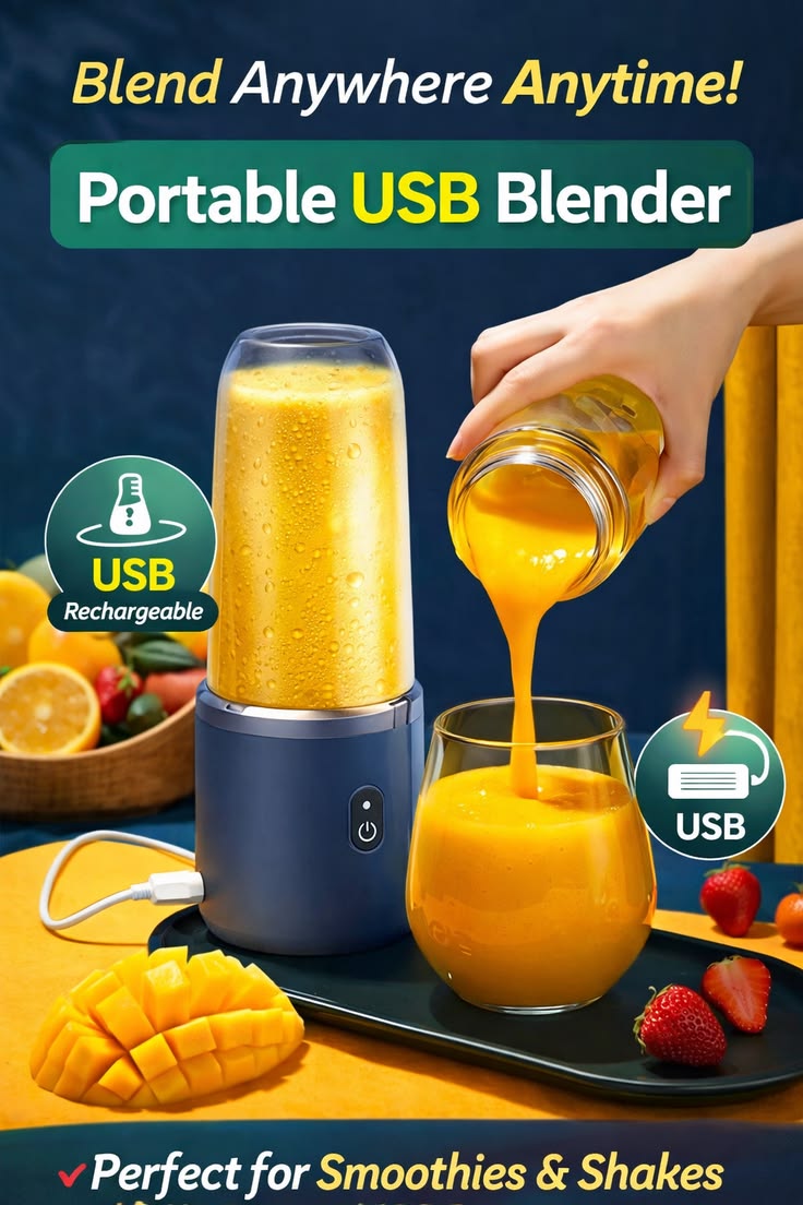 Portable mini juicer